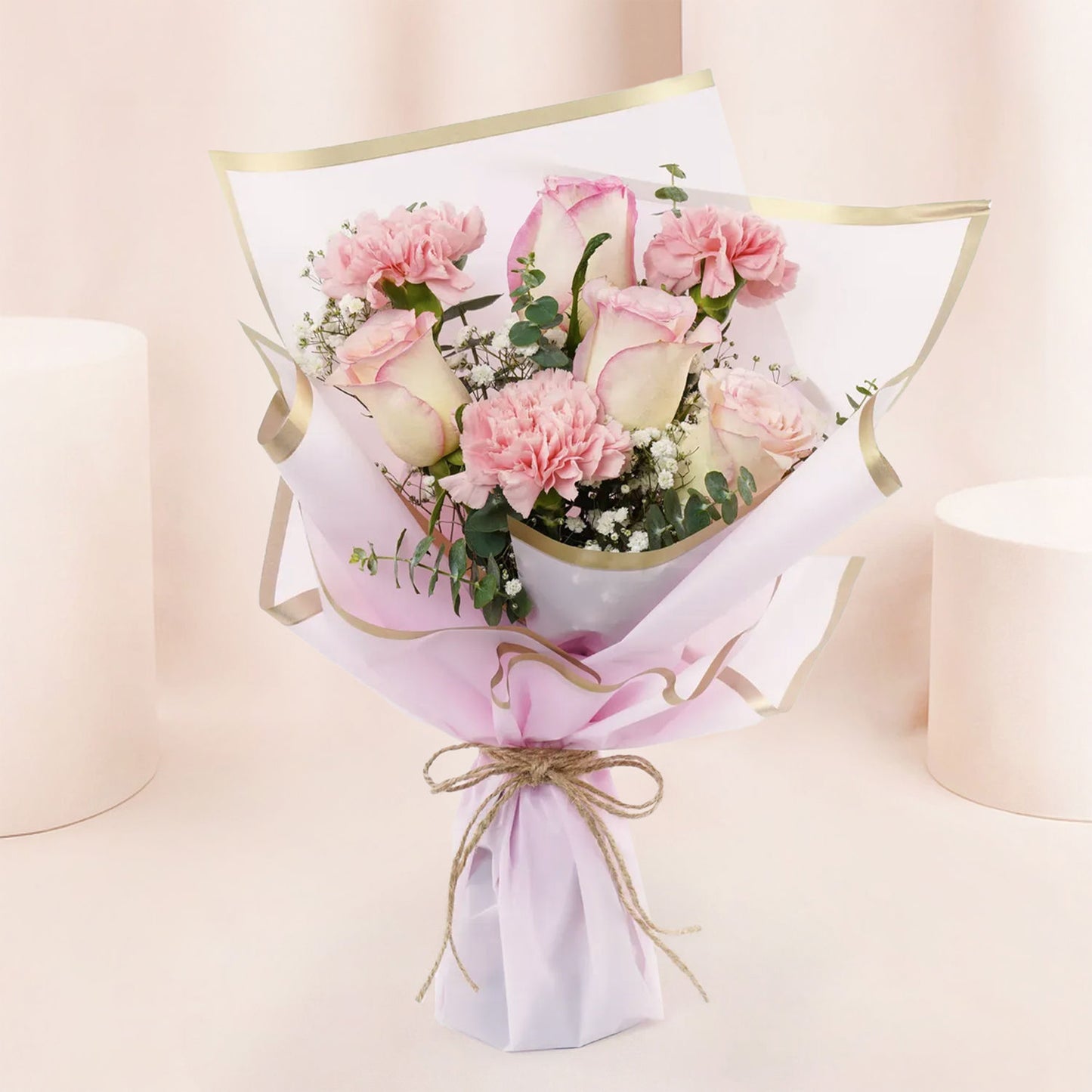 Beautiful Pink Flowers Bouquet