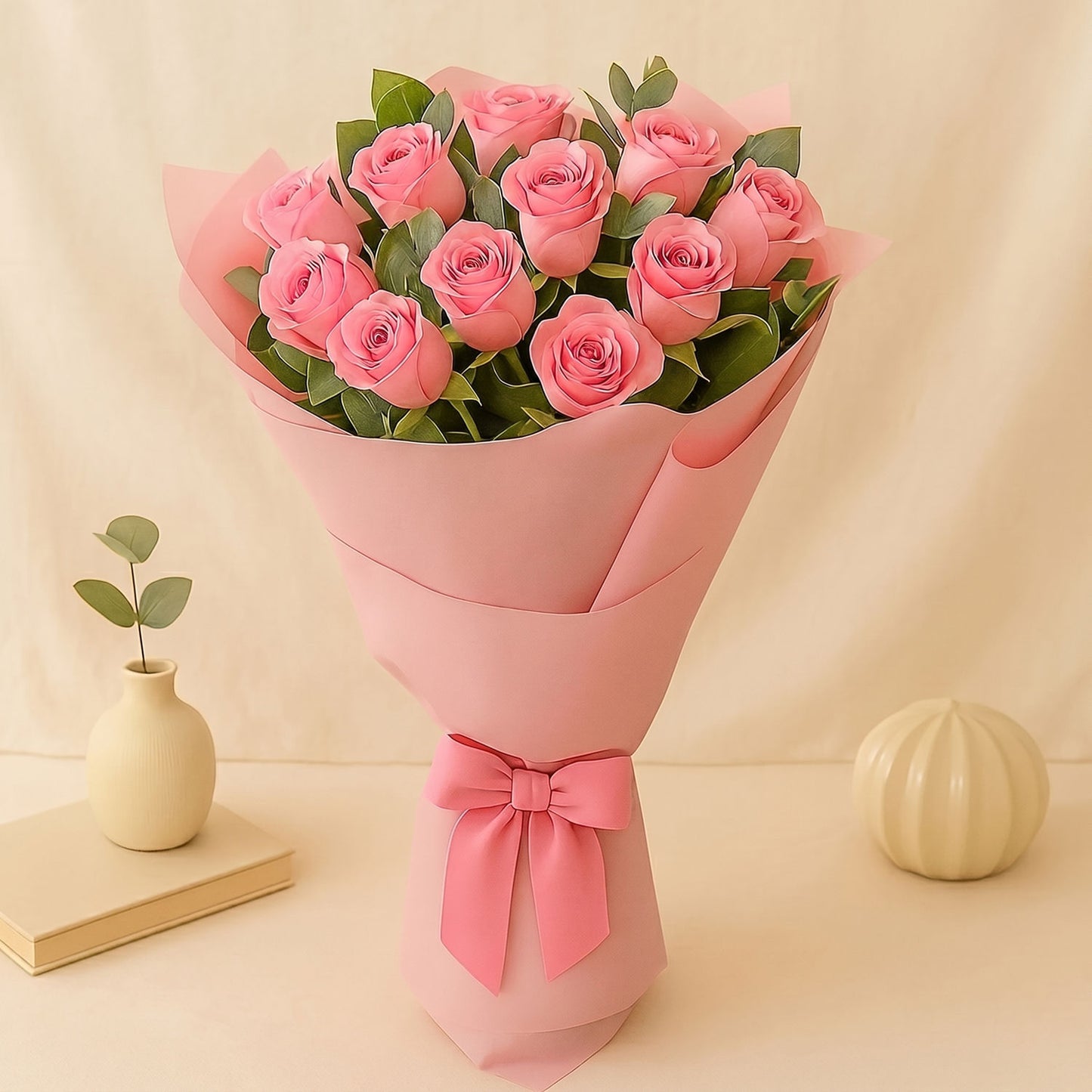 Bunch Of 20 Pink Roses