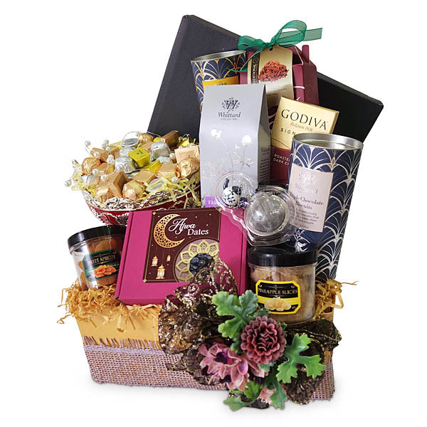 Servet Raya Hamper - Patchi Chocolate, Whittard Tea & Biscuits, Godiva Chocolate