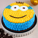 Minions Theme Black Forest Cake