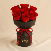 7 Red Roses Flower Arrangement
