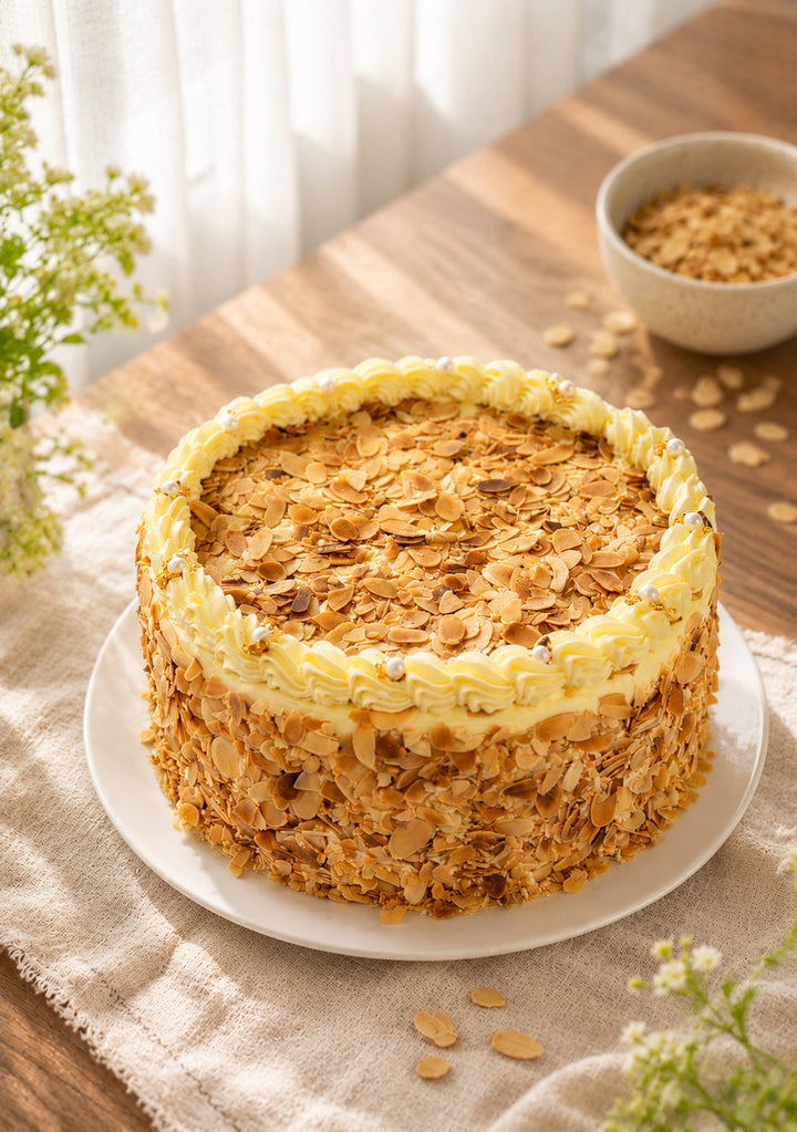 Almond Vanilla Charm Whole Cake 6 inch