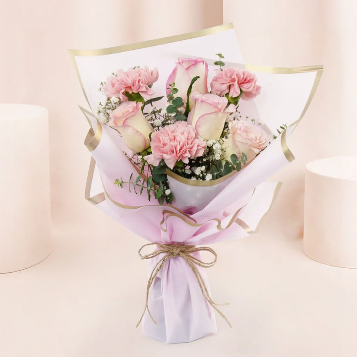 Beautiful Pink Flowers Bouquet