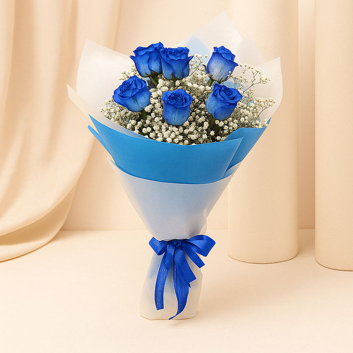 Bouquet Of Blue Roses