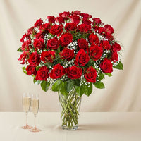 Bunch of 50 Scarlet Red Roses