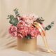 Elegant Peach Rose Bloom Box Arrangement