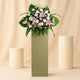 Heartfelt Condolence Mixed Flowers Grey Stand