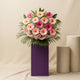 Light N Dark Pink Gerberas Flower Stand