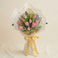 Lovely Pink Tulips Bouquet