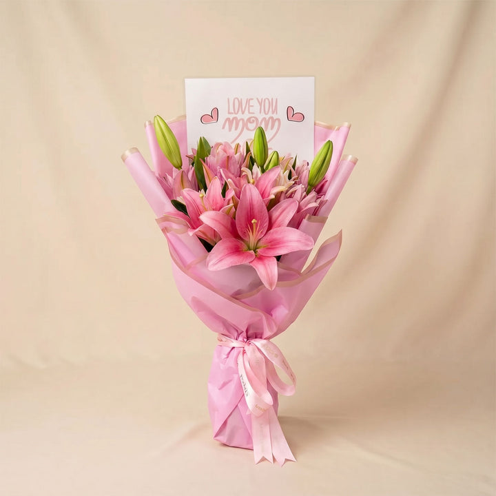 Moms Love Lily Hand Bouquet