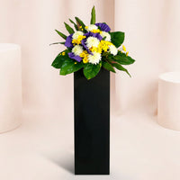 Reverence Condolence Mixed Flowers Black Stand