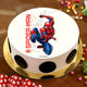 Spiderman In Action Pineapple Cake